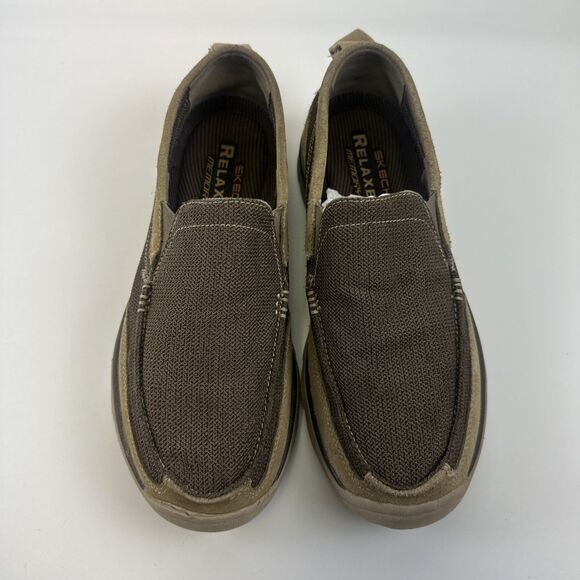 Skechers Relaxed Fit Milford Slip On Memory Foam 64365 Brown Comfort Mens 9.5 main image 6